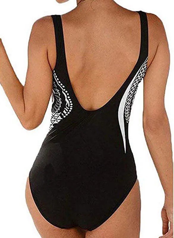 Printed Strap Sexy One-piece Swimsuits