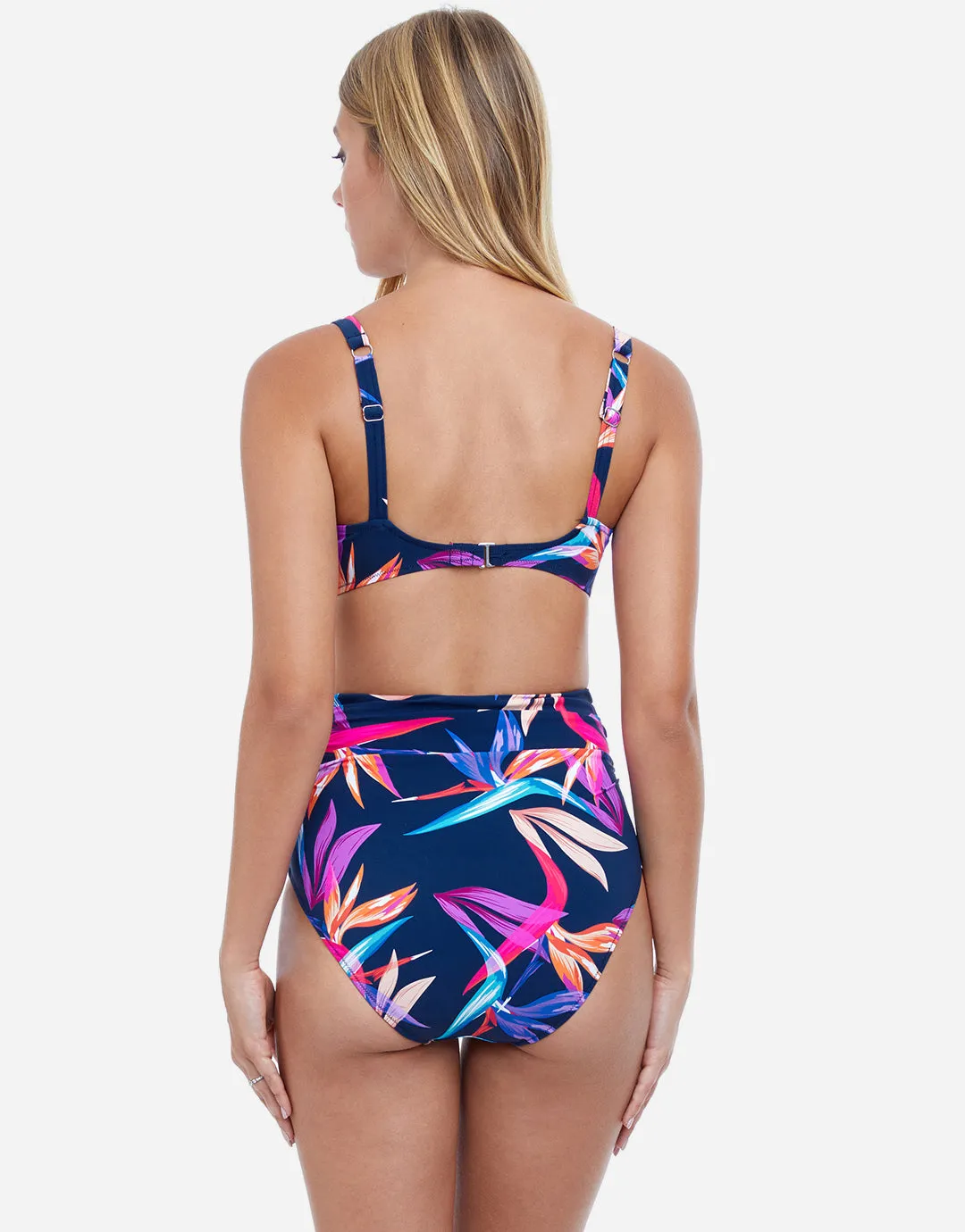 Profile Paradise D Cup Foam Bikini Top - Blue Multi