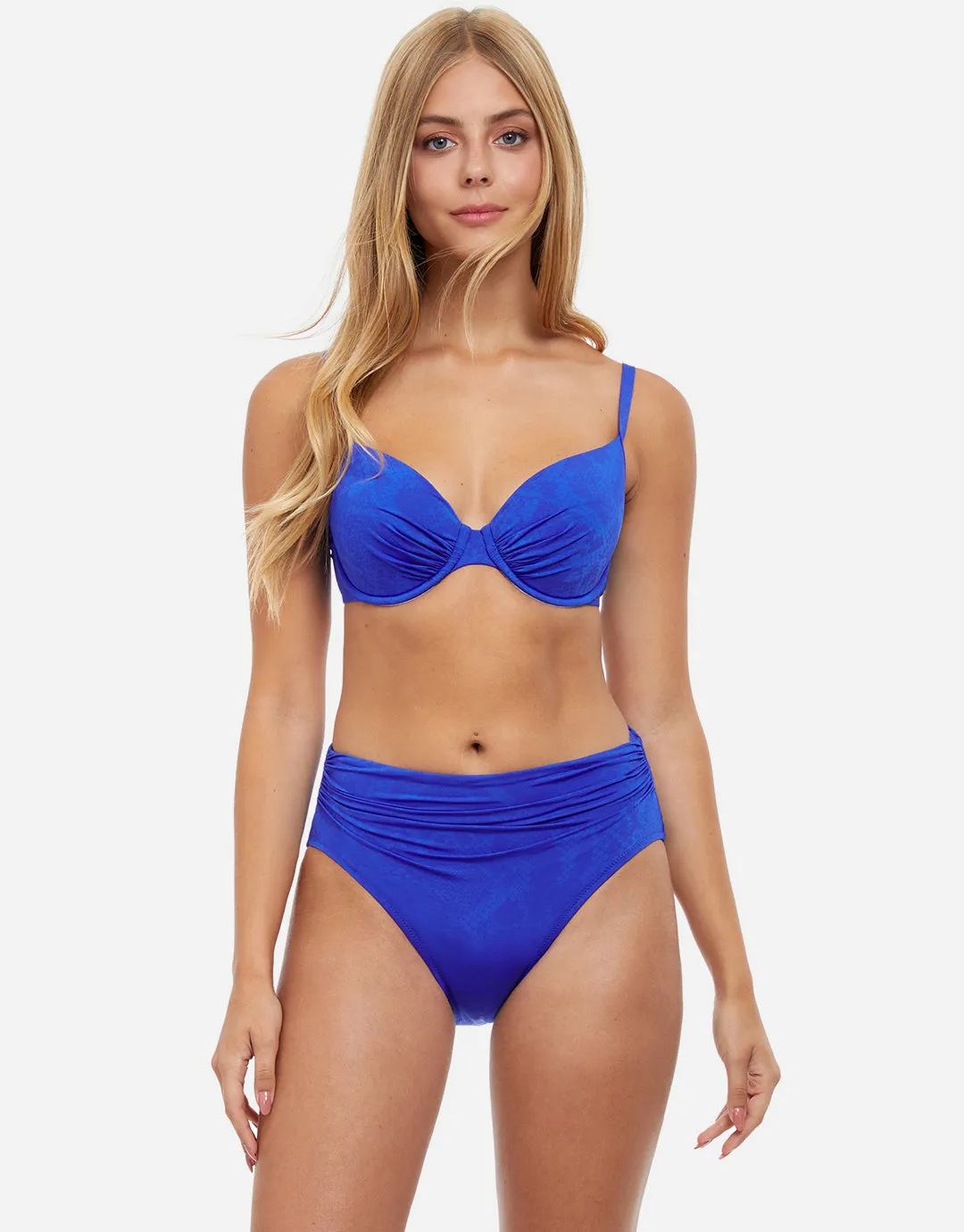 Profile Under My Skin Underwired D Cup Bikini Top - Royal Blue