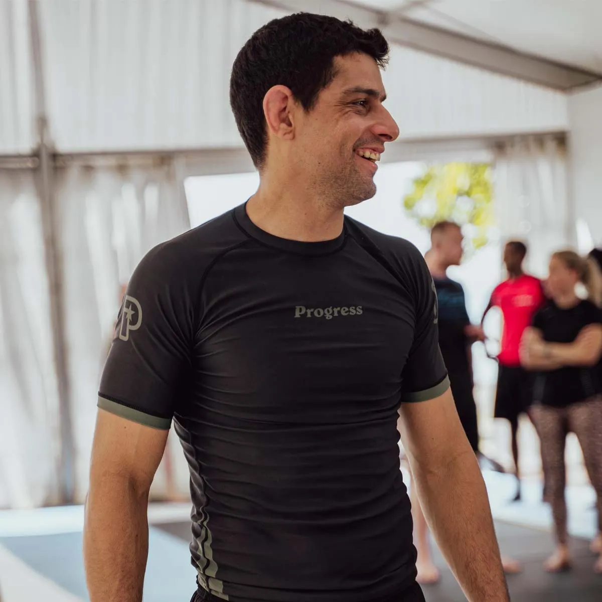 Progress Academy  Short Sleeve Rash Guard Black