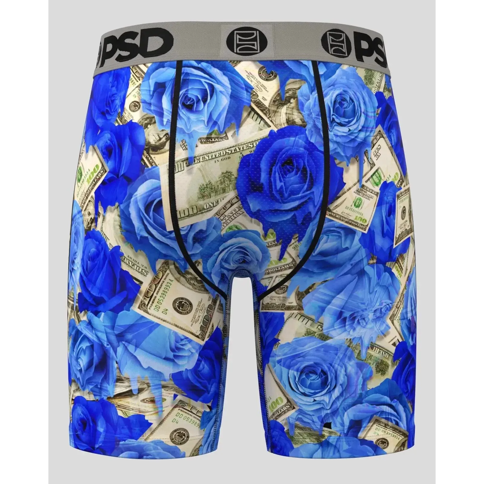 PSD Men's Multicolor Ro$Es Melt Boxer Briefs Large Underwear - 224180021-MUL-L