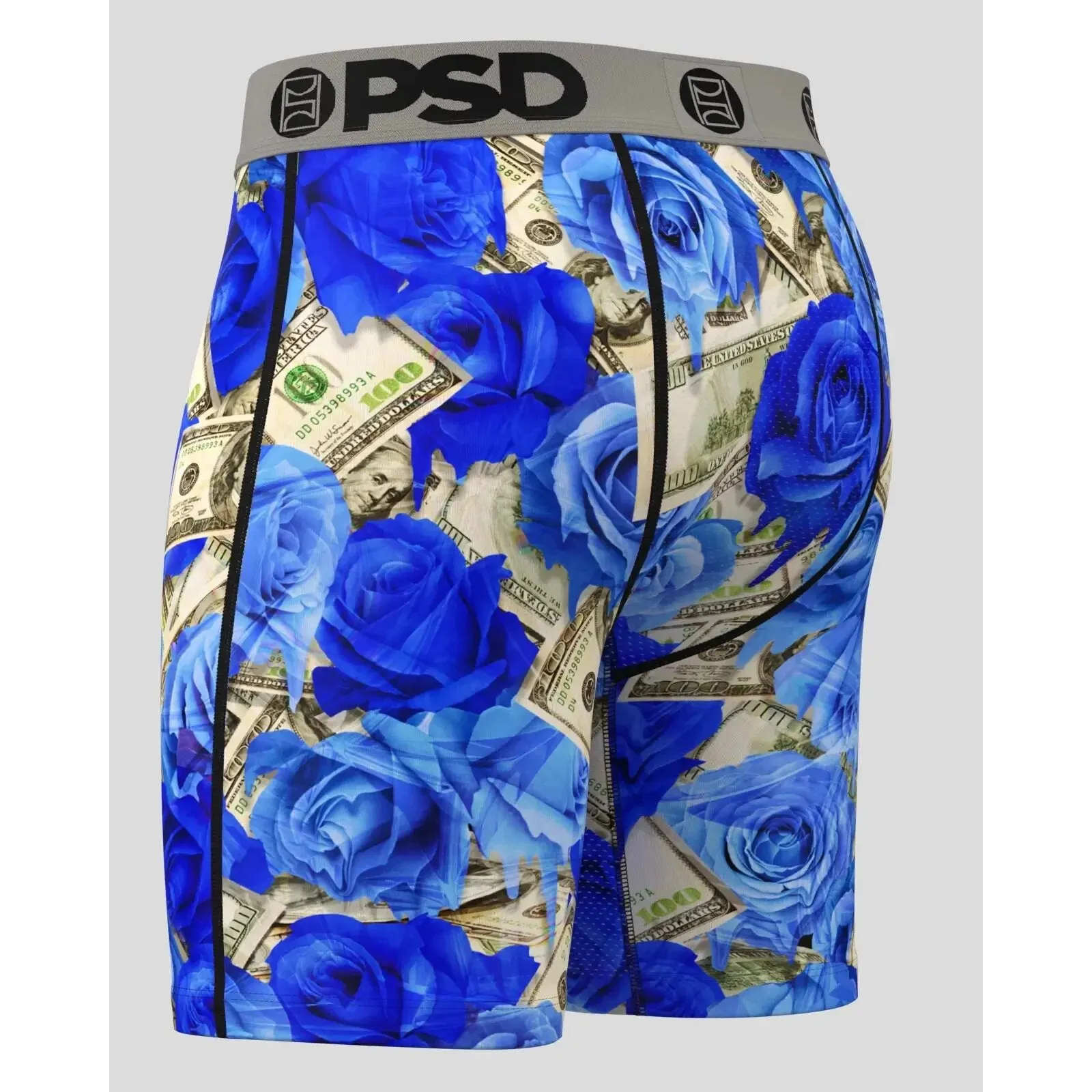 PSD Men's Multicolor Ro$Es Melt Boxer Briefs Large Underwear - 224180021-MUL-L