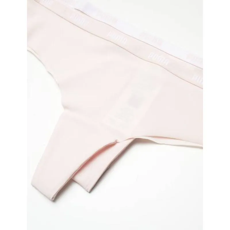 Puma Women's Soft & Stretchy Brazilian Briefs - 2-Pack in Stylish Powder Pink
