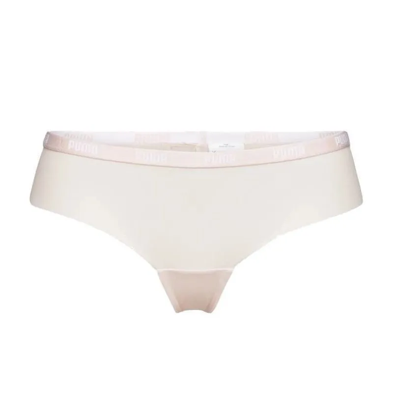 Puma Women's Soft & Stretchy Brazilian Briefs - 2-Pack in Stylish Powder Pink
