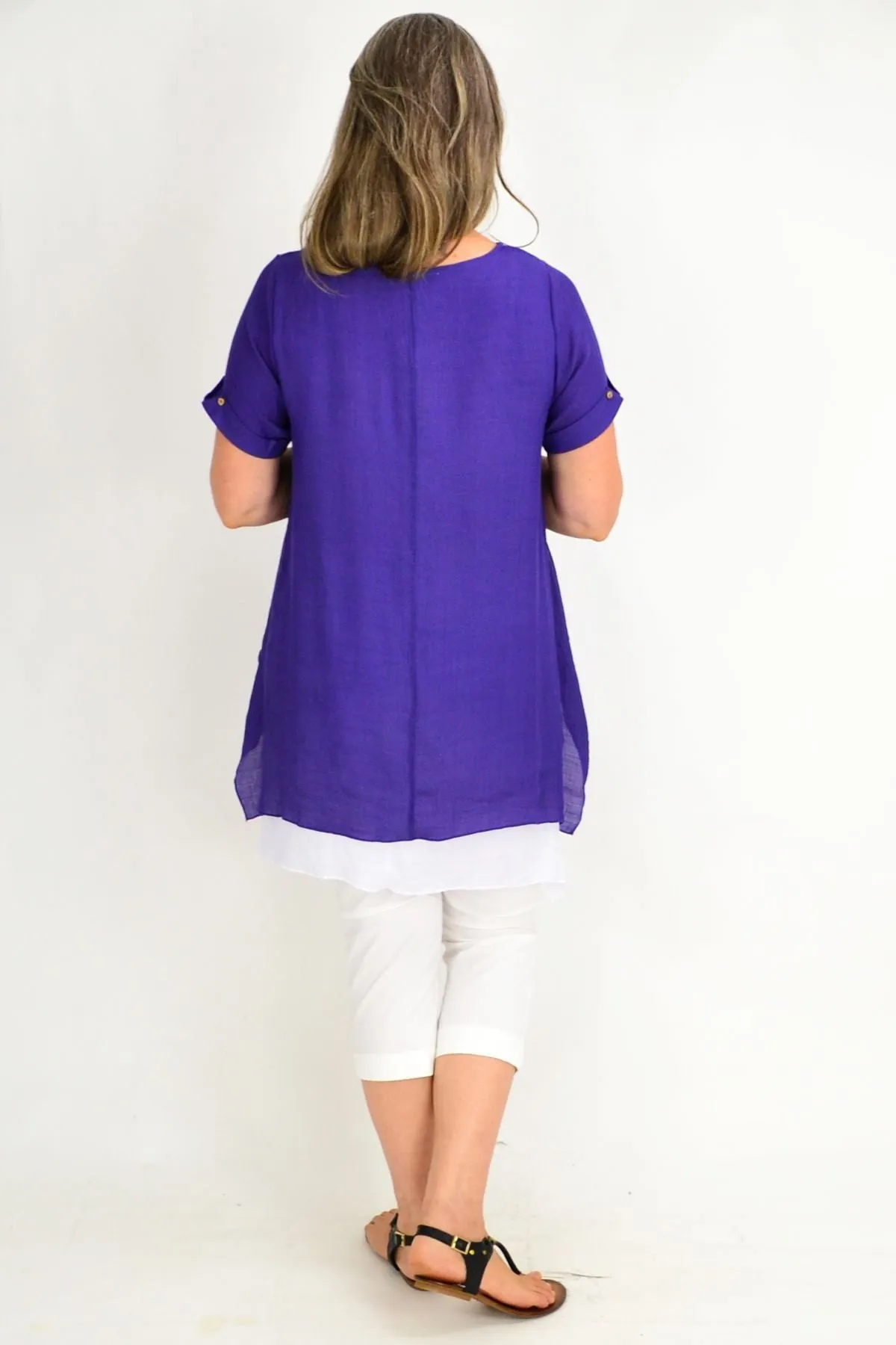 Purple Dragonfly Tunic Top