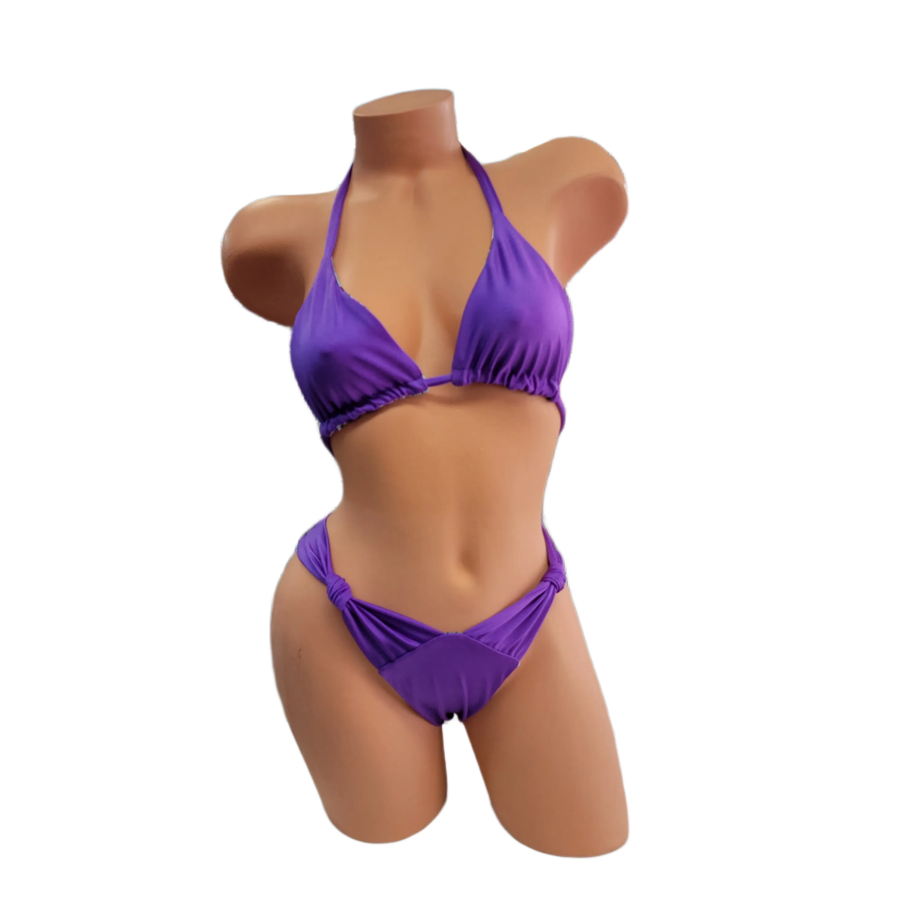 Purple Paisley Knotty Bottoms