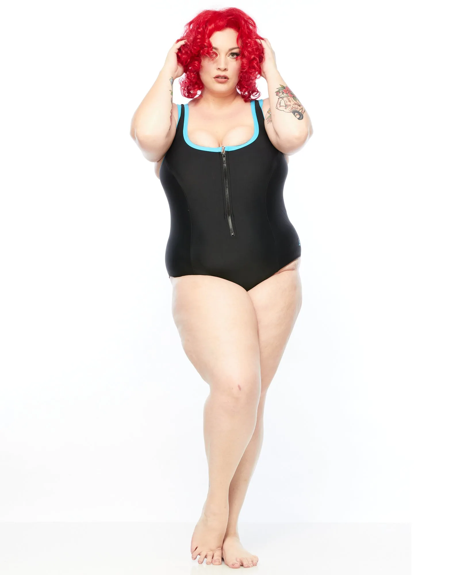 Racer Back Swimsuit - Zip (E-G)