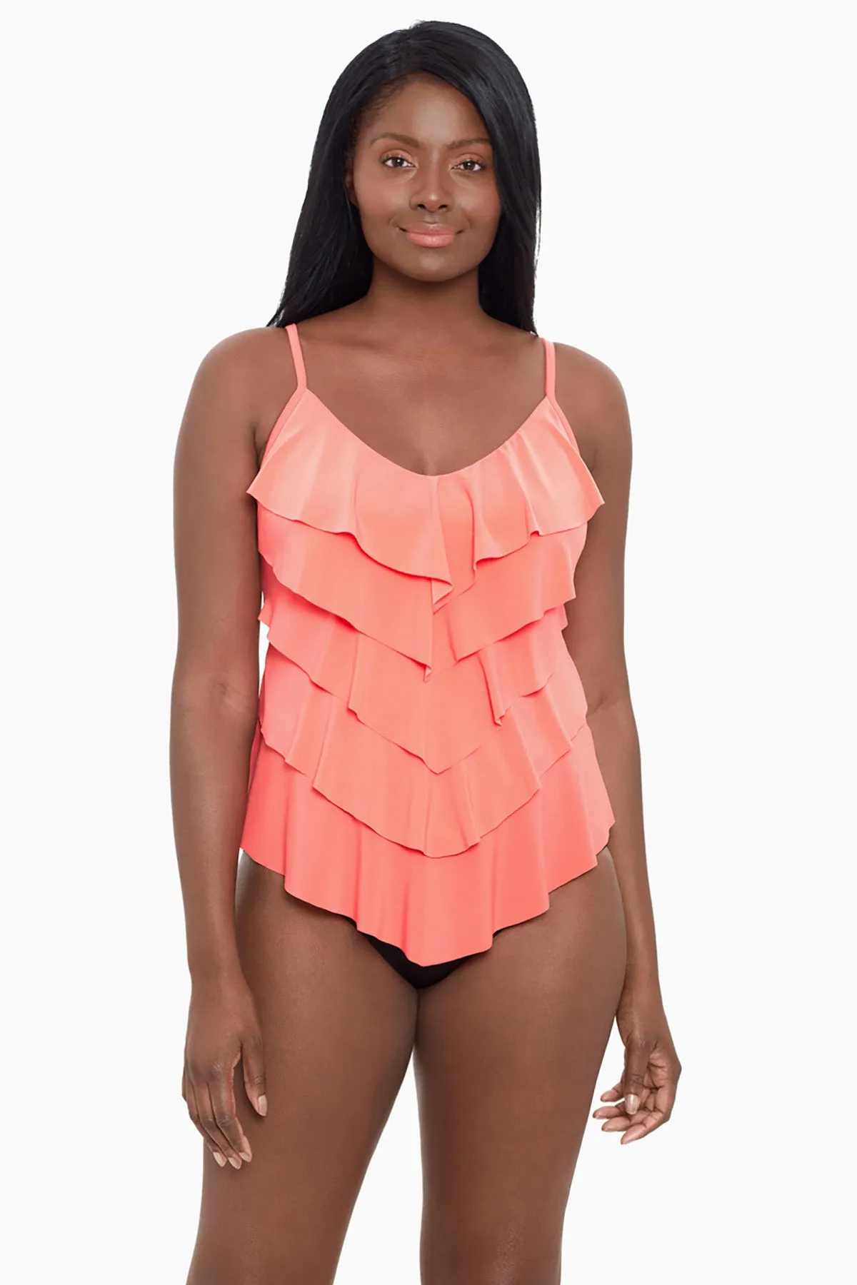 Rachel Tankini Top - Coral