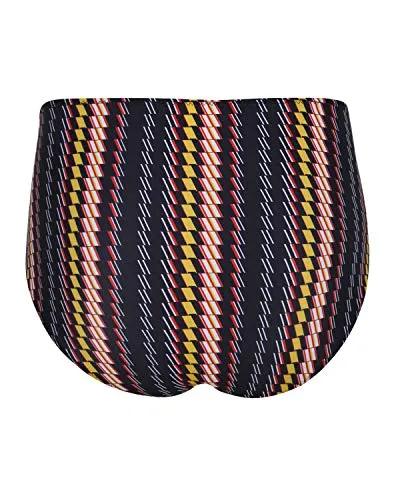 Retro Ruched High Waisted Bikini Bottom For Women-Ribal