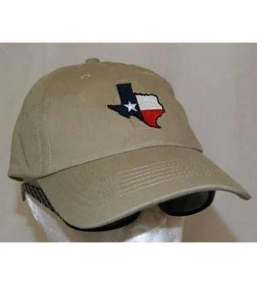 RF-5317 Texas Map Khaki Cap