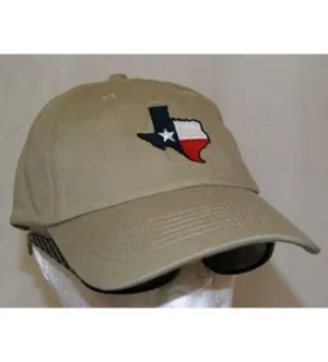 RF-5317 Texas Map Khaki Cap