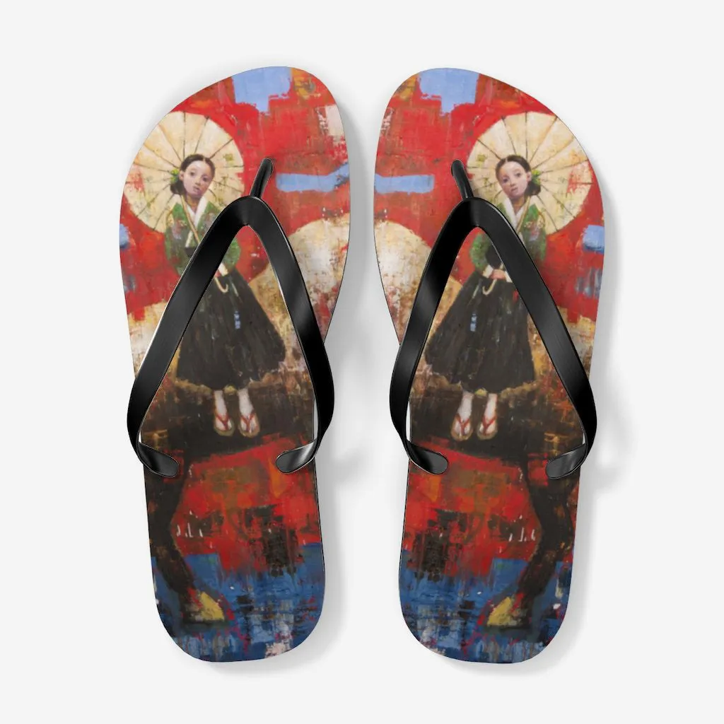 Ride in Sunset Flip Flops