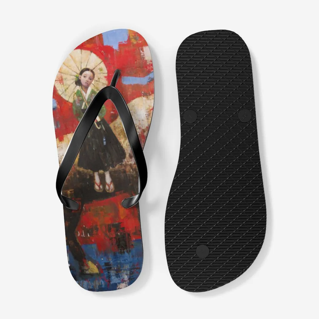 Ride in Sunset Flip Flops