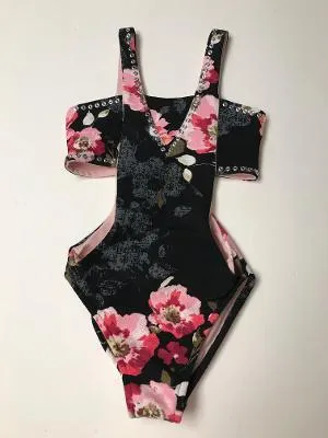 RIVIERA ROSE BANDEAU MONOKINI SILVER DISC