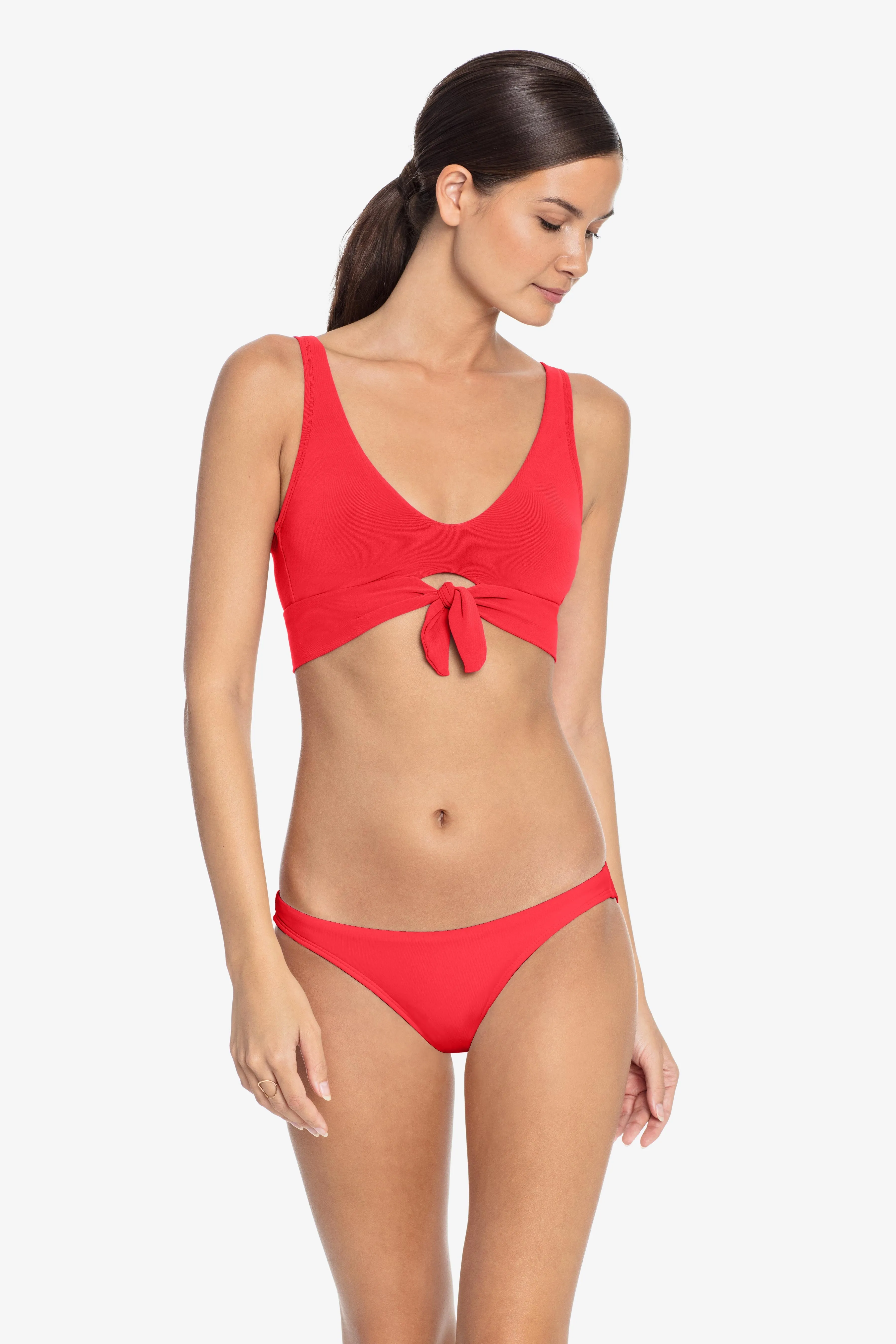 Robin Piccone Ava Knot Front Bikini Top