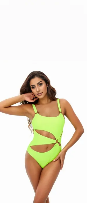 Round About Swimsuit: Neon