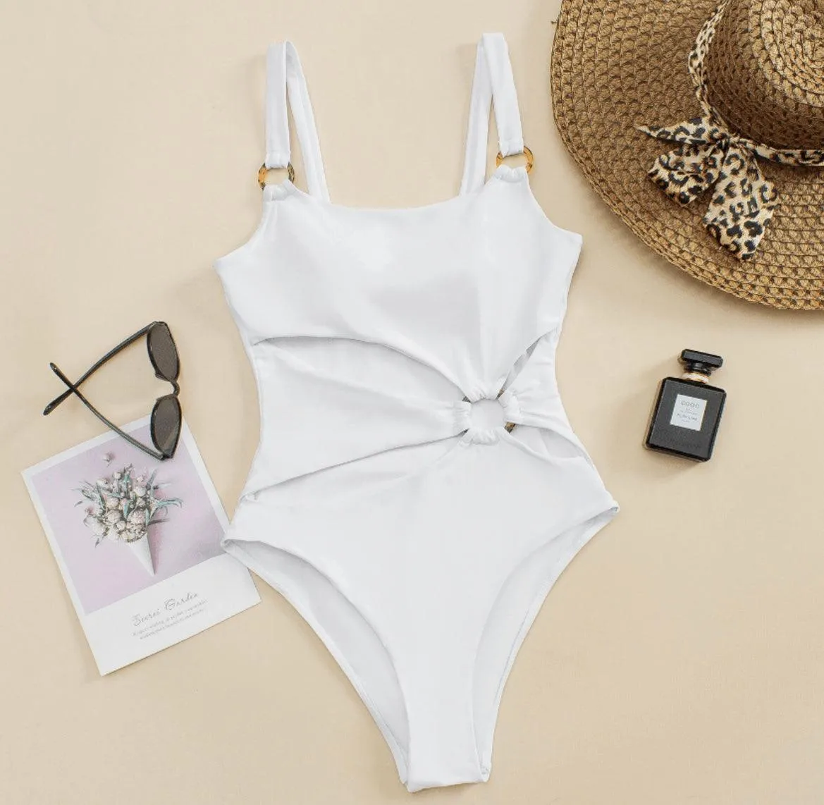 Round About Swimsuit: White