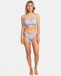 RVCA CROSSBACK TIE D-CUP BIKINI TOP - GPU