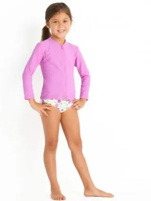 S55797T Roses Are Pink L/S Rashie - Seafolly