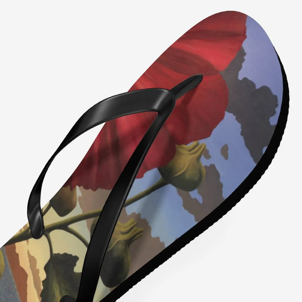 Sage Ocean Bloom Flip Flops