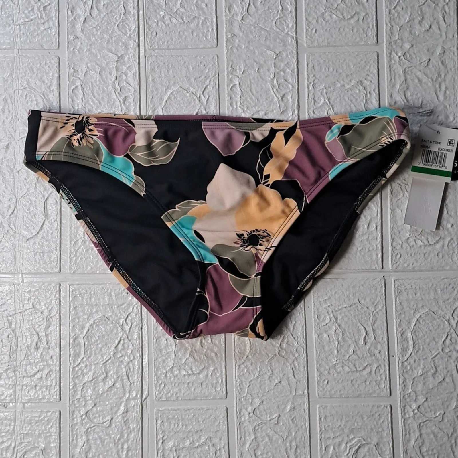 Salt   Cove Midnight Bloom Hipster Bikini Bottoms