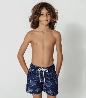 Sandbar - Boys Swim Shorts - Ocean Manta