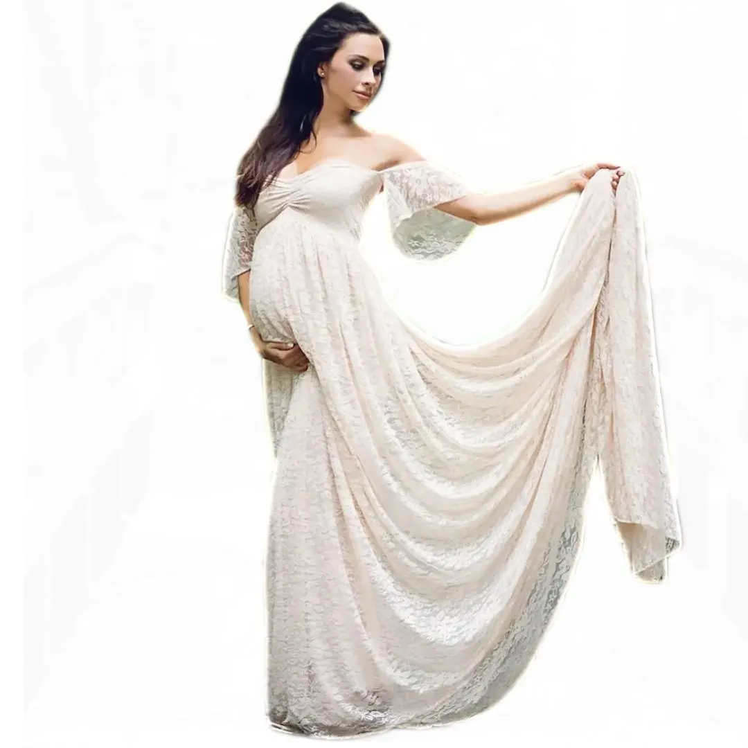 Sarah Long Flowy Maternity Dress
