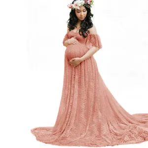 Sarah Long Flowy Maternity Dress