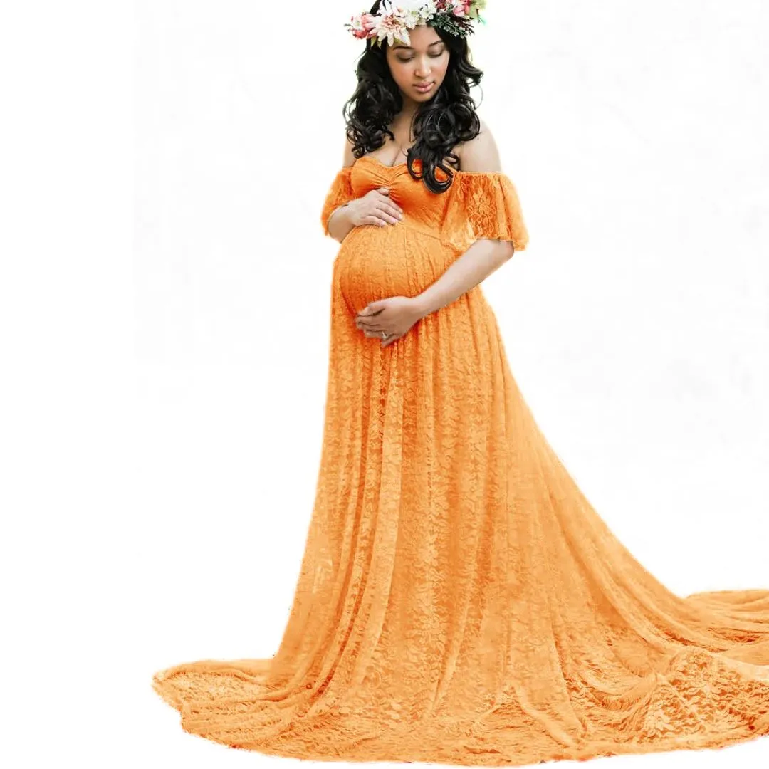 Sarah Long Flowy Maternity Dress