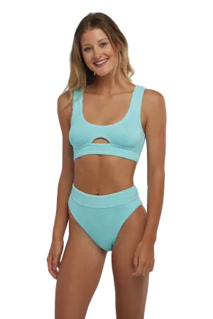 Sardinia Front Cut Out One Size Bikini TOP ONLY (Island Blue)