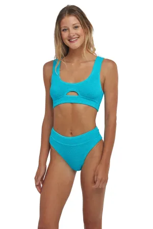 Sardinia Front Cut Out One Size Bikini TOP ONLY (Scuba Blue)
