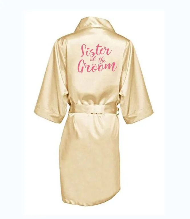 Satin bride kimono wedding robes