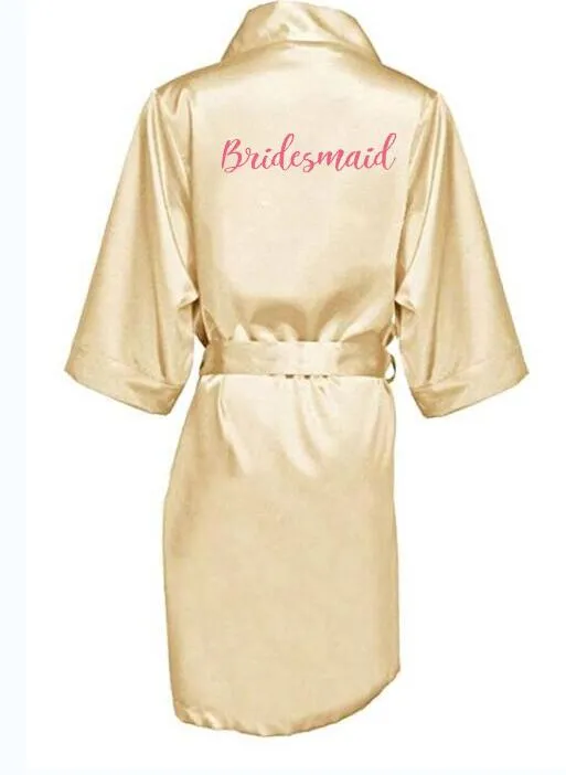 Satin bride kimono wedding robes