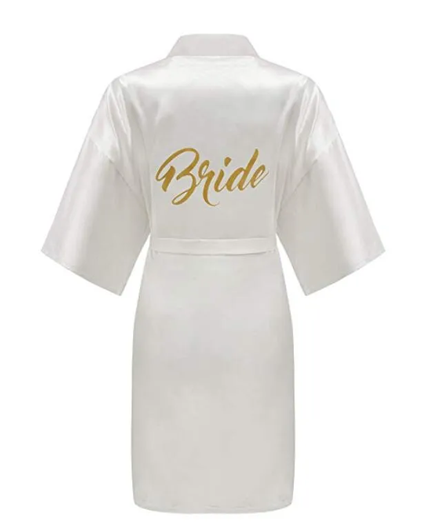 Satin bride kimono wedding robes