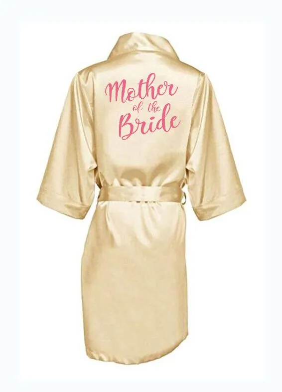 Satin bride kimono wedding robes