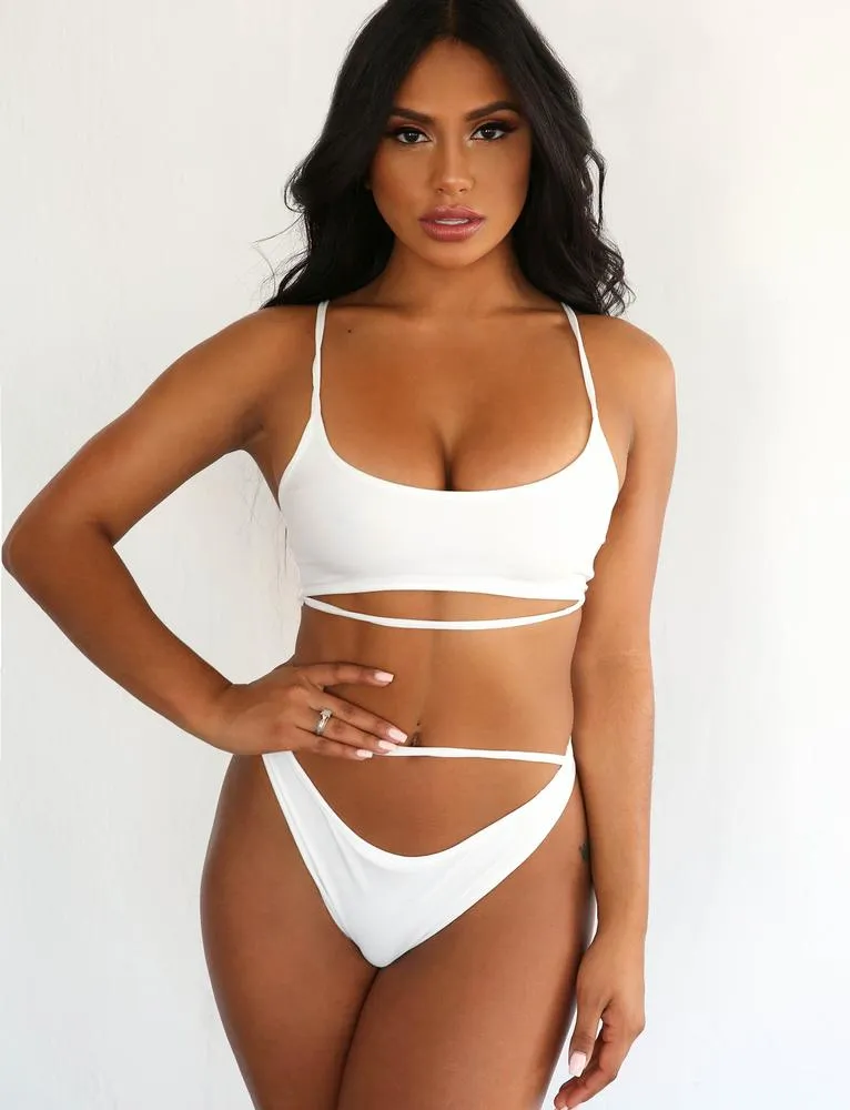 Saxon Bikini Set - White