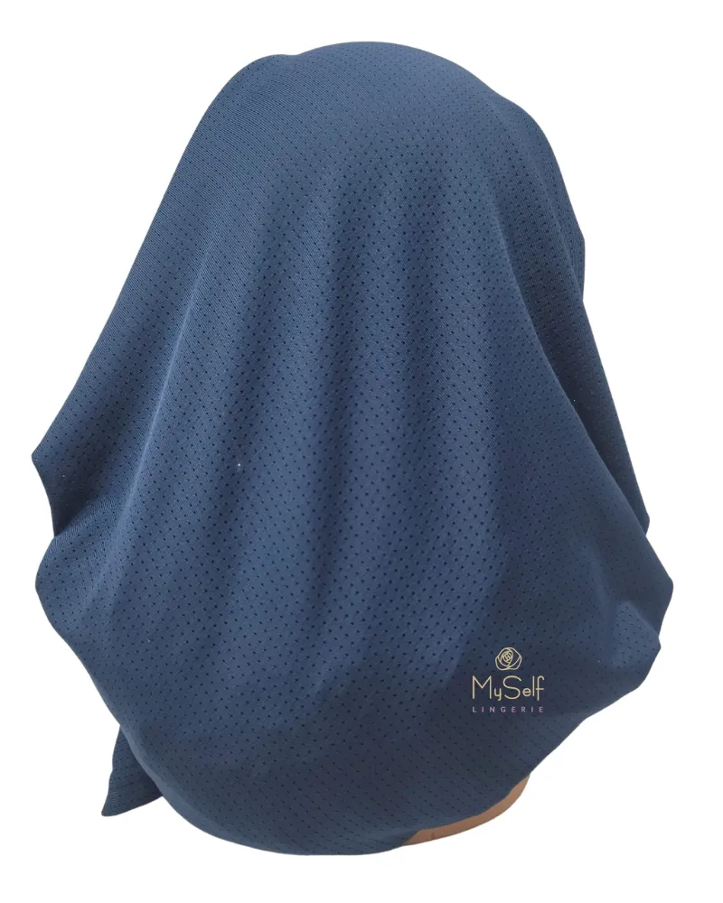 Scarf Bar Ocean Blue Dri Fit Pre-Tied Bandanna with Velvet Non Slip Grip