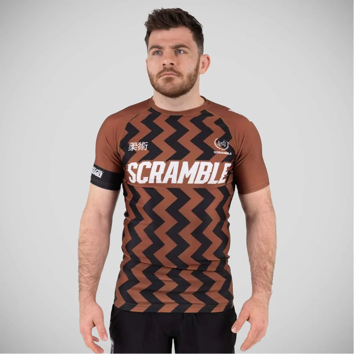 Scramble Ranked V5 Rash Guard Brown