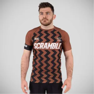 Scramble Ranked V5 Rash Guard Brown