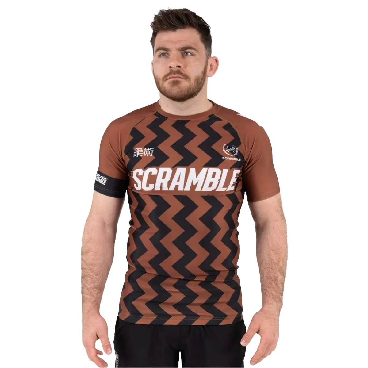 Scramble Ranked V5 Rash Guard Brown