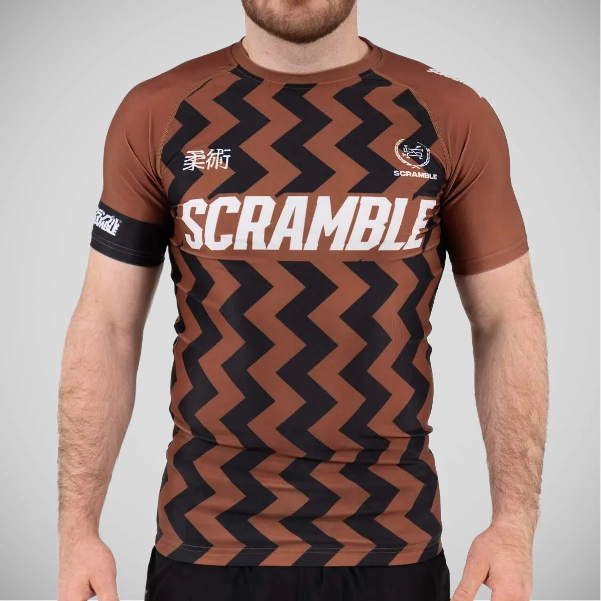 Scramble Ranked V5 Rash Guard Brown
