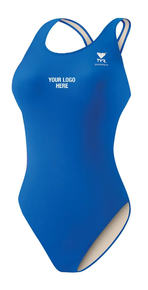Screen Printed Thick Strap Swim Suit (TYR)