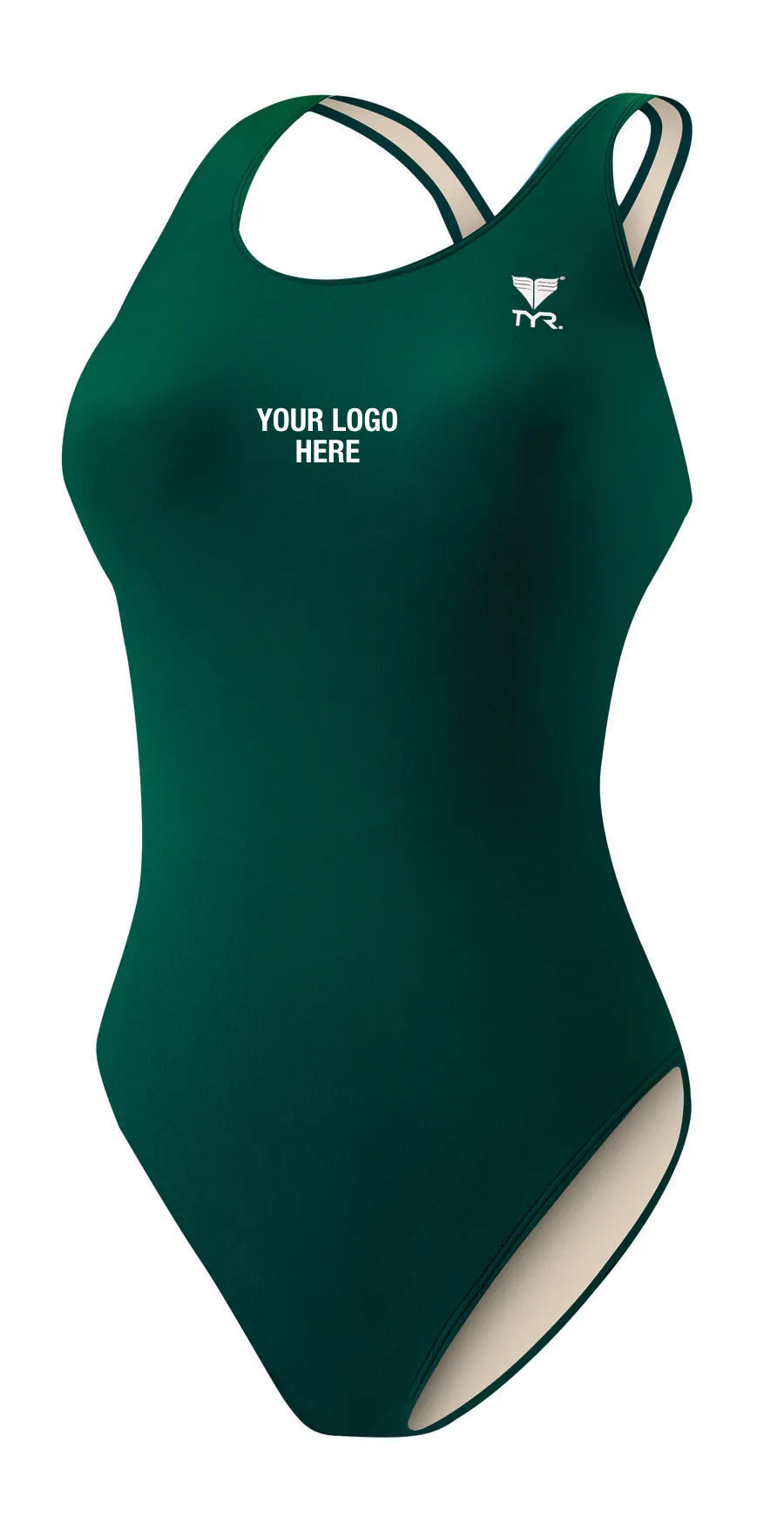 Screen Printed Thick Strap Swim Suit (TYR)
