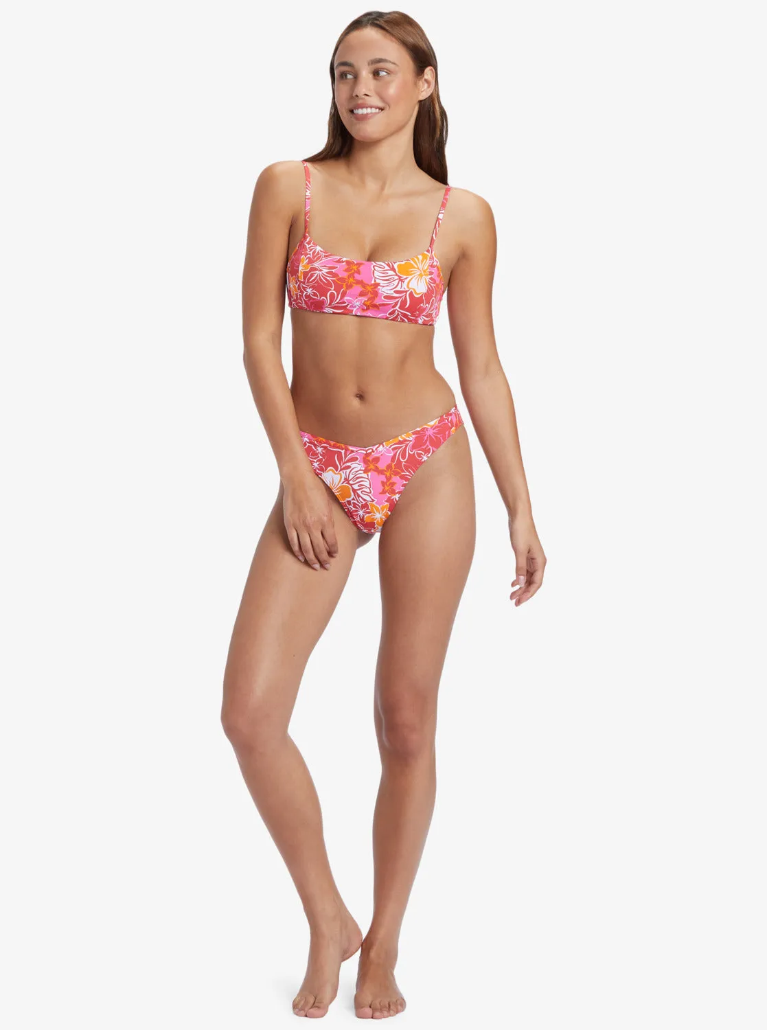 Sea Spray Cheeky Bikini Bottoms - Hilo Hibiscus