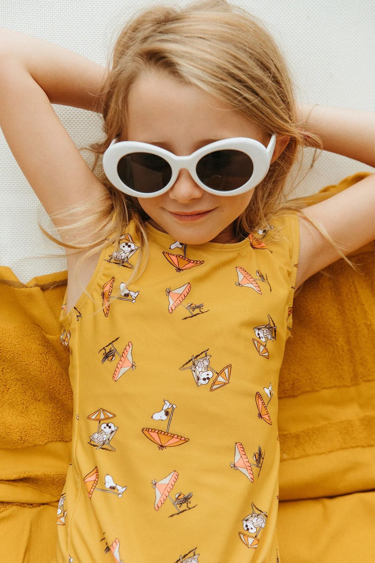 Seaesta Surf x Peanuts® Snoopy Shade Swimsuit / Mustard