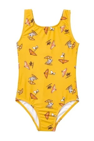 Seaesta Surf x Peanuts® Snoopy Shade Swimsuit / Mustard