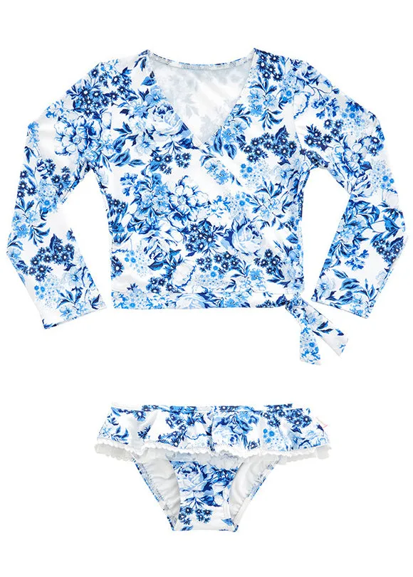 Seafolly UV two piece suit - floral blue