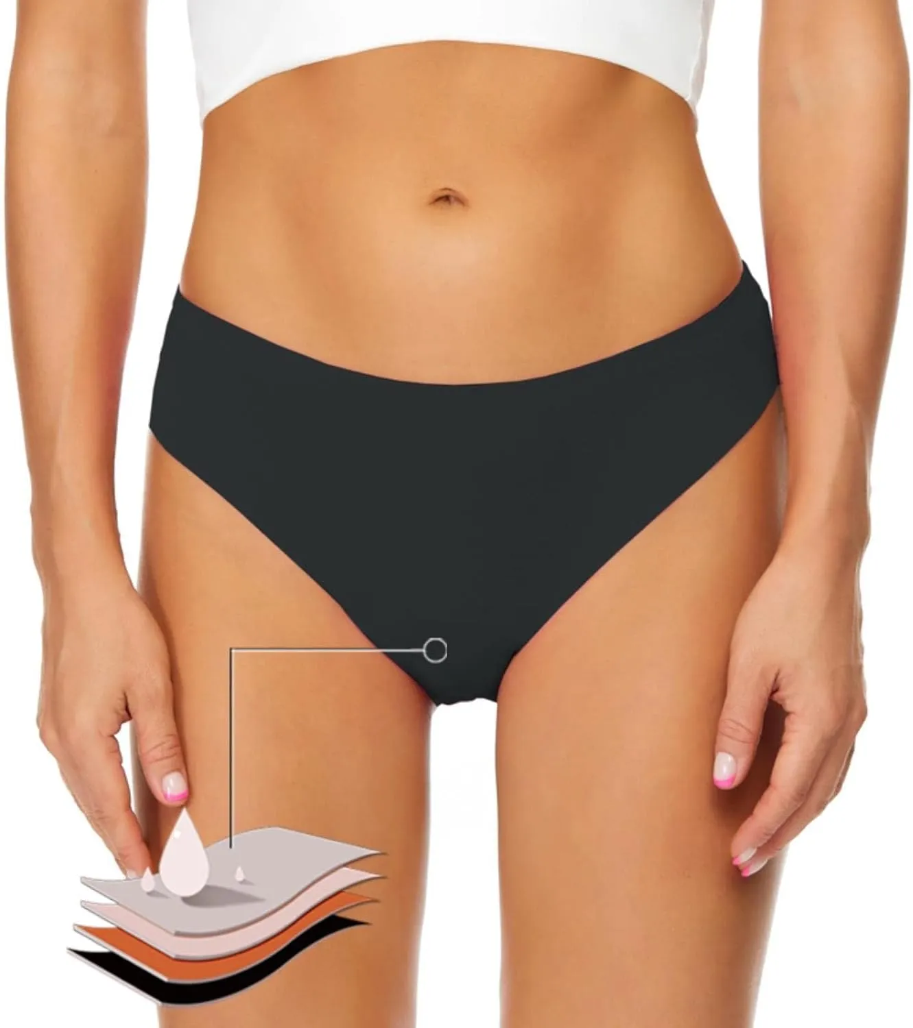 Seamless Underwear for Women Full Coverage Briefs No Show Breathable Stretch Ladies Bikini Panties Plus Size Thongs