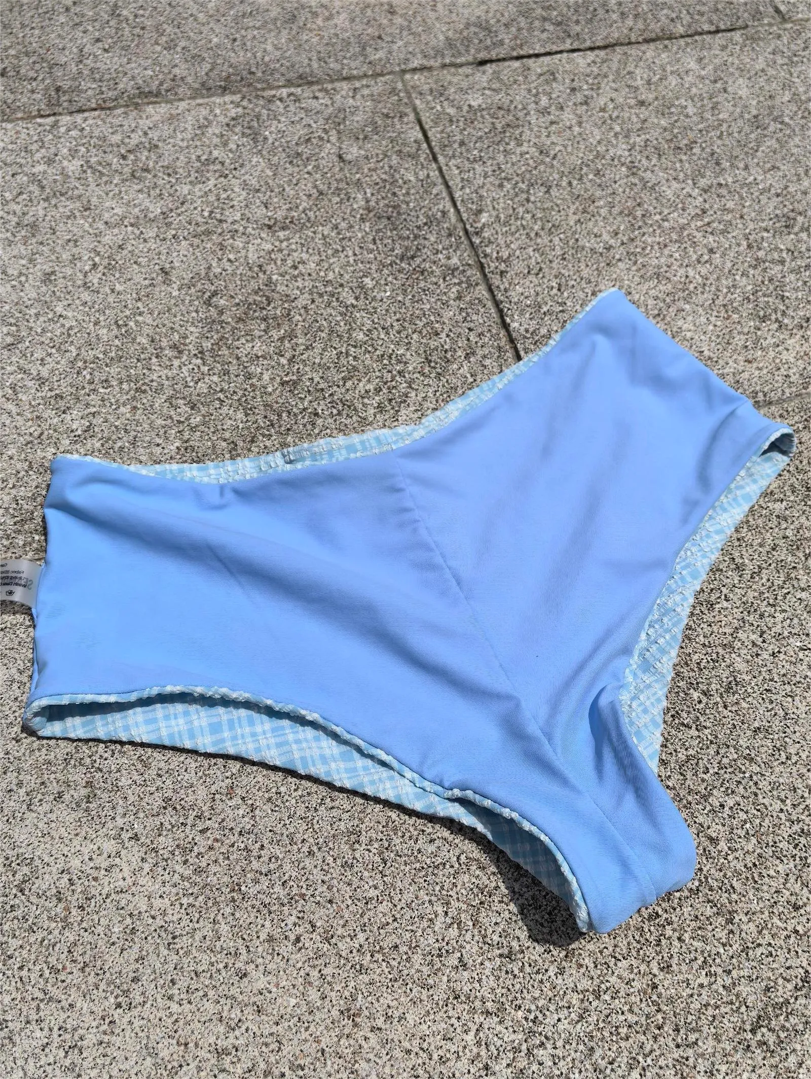Seamolly Vintage Gingham Beach Swim Bottom Boyshorts