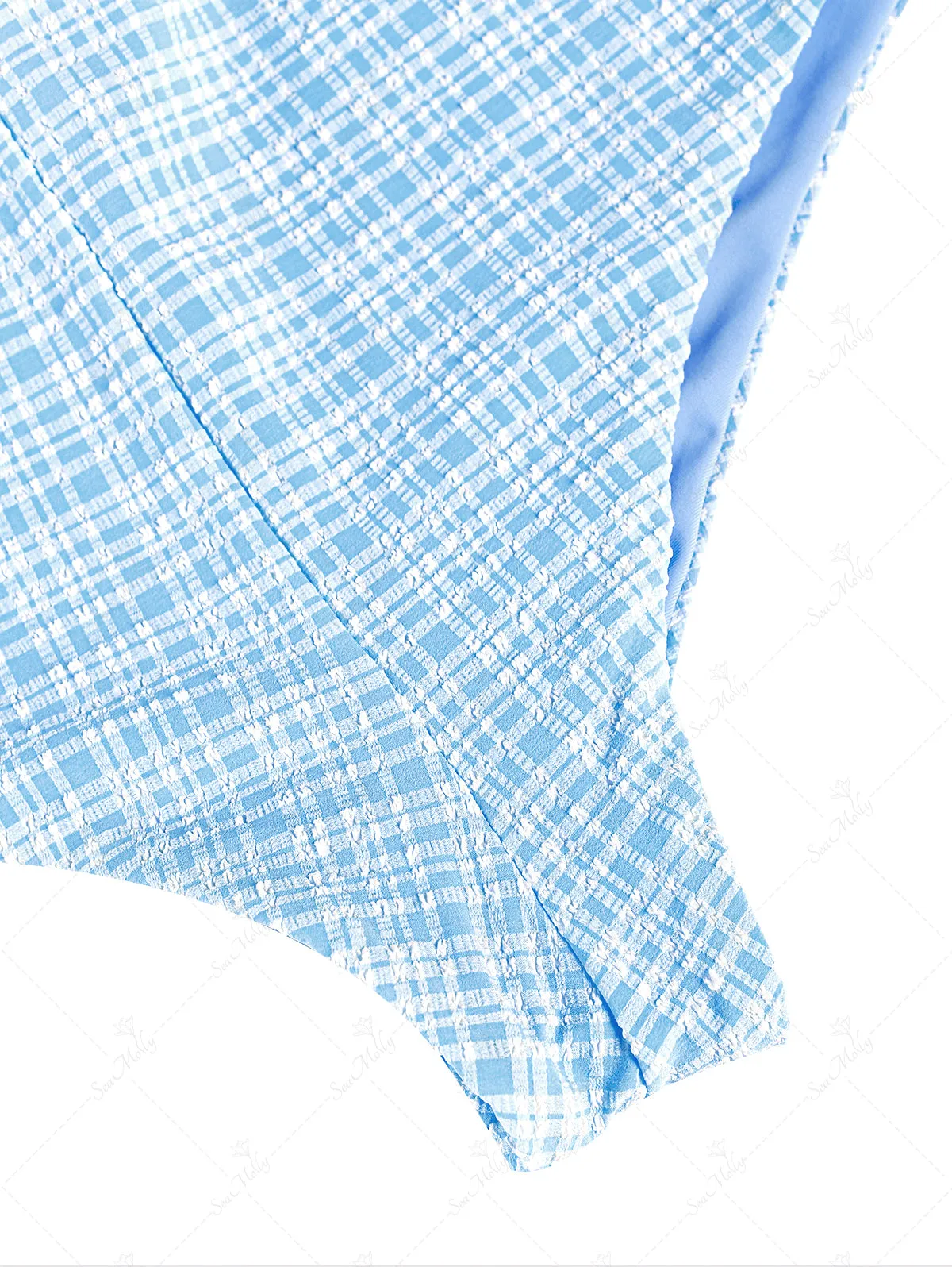 Seamolly Vintage Gingham Beach Swim Bottom Boyshorts